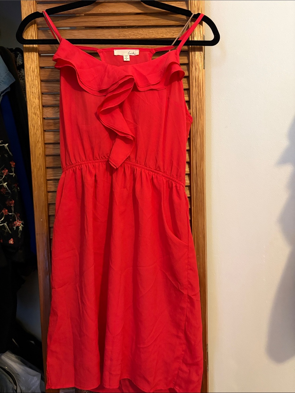 Red Ruffle Romper